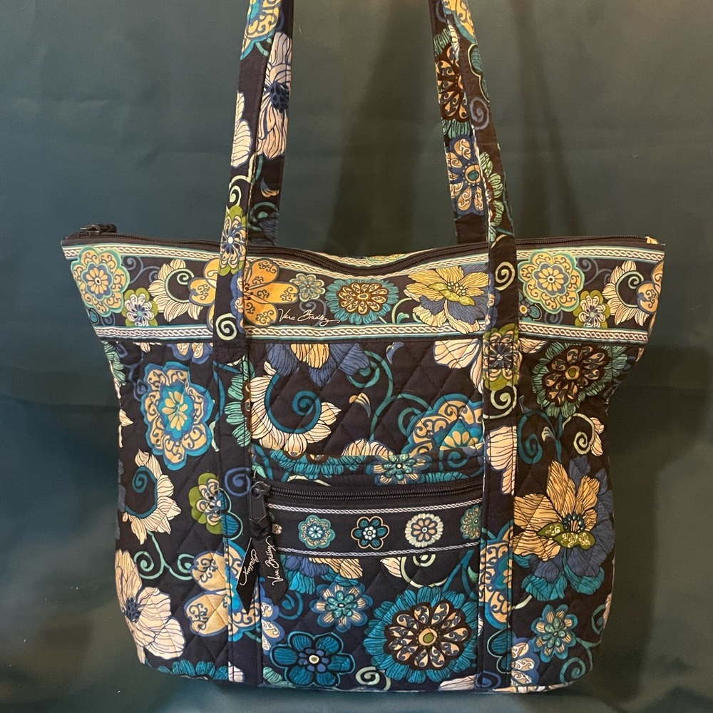 Vera Bradley Quilted Shoulder Tote - MOD BLUE